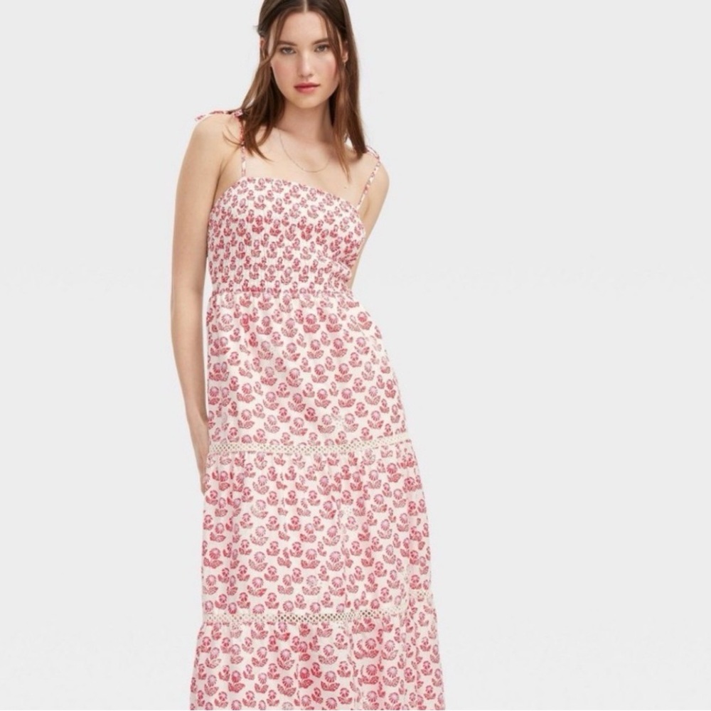 NWT Roller Rabbit x Target Floral Tie-Sholder Maxi Dress - Picture 2 of 4